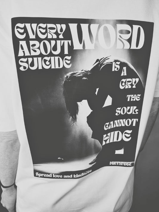 Every Word About Suicide Matters | unisex dropped shoulder t-paita