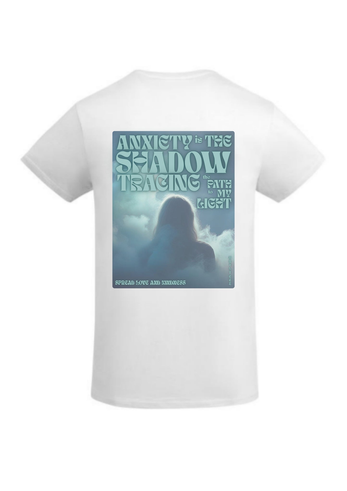 Anxiety is the shadow | Into the light EDT | Unisex dropped shoulder t-paita