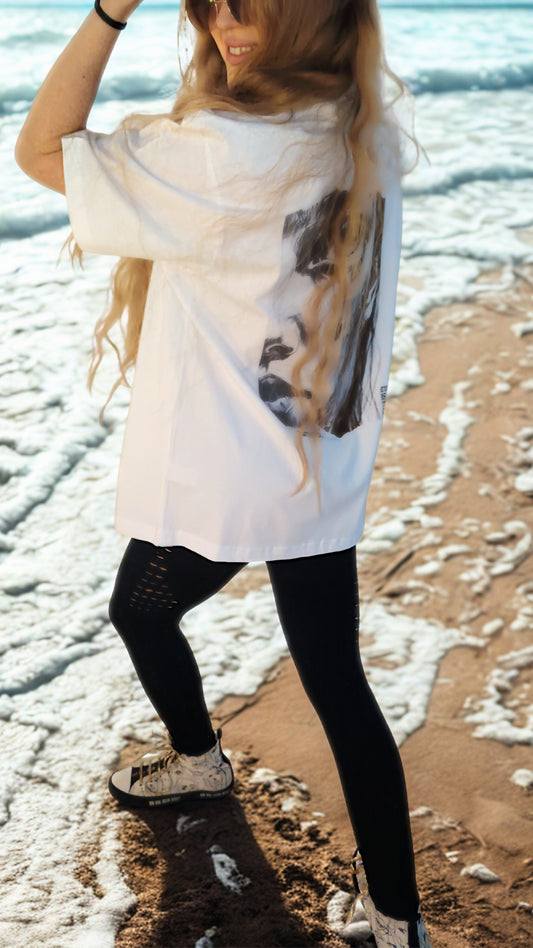 Every tear is a poem | unisex dropped shoulder t-paita