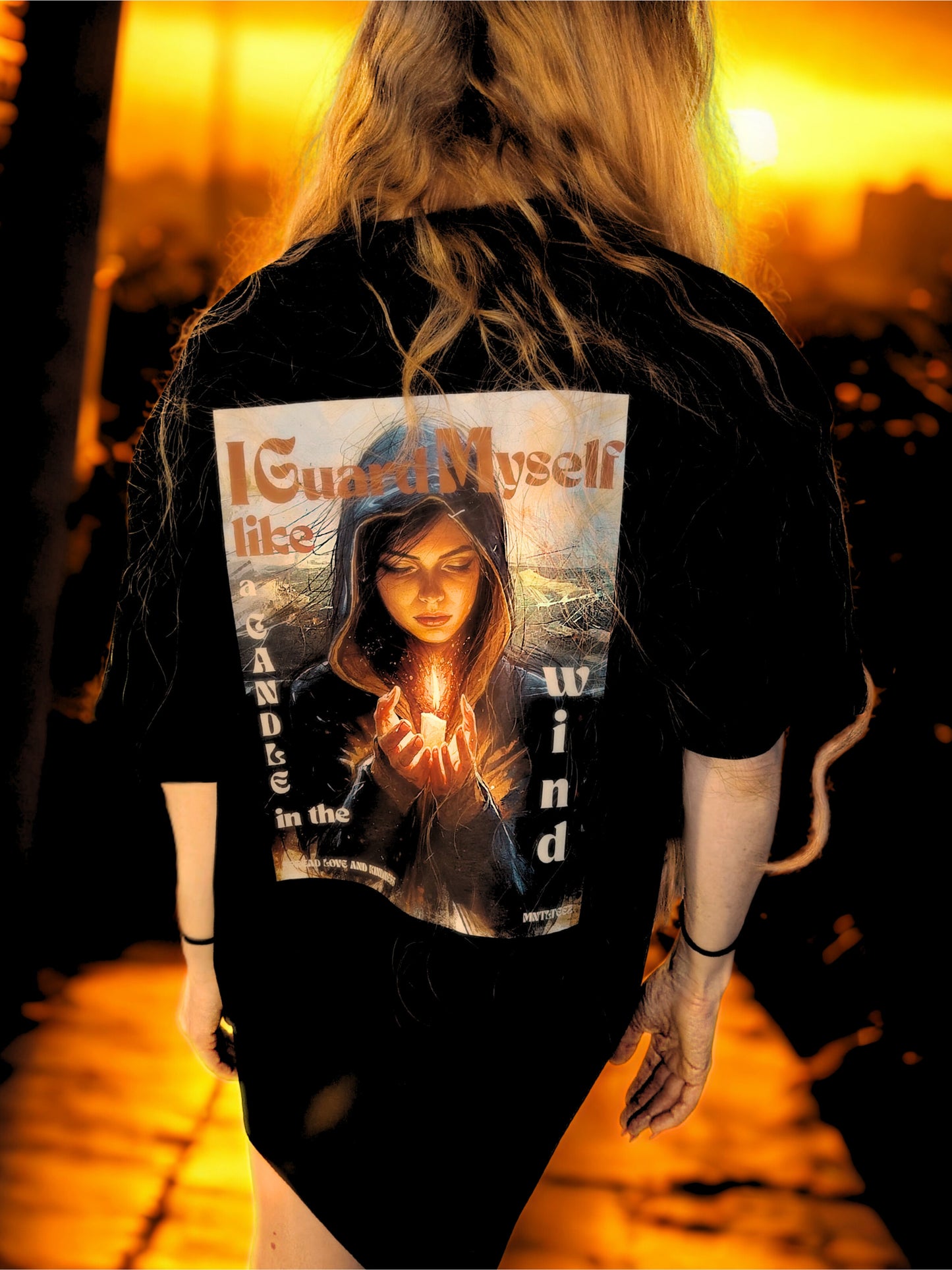 I guard myself | Unisex dropped shoulder t-paita